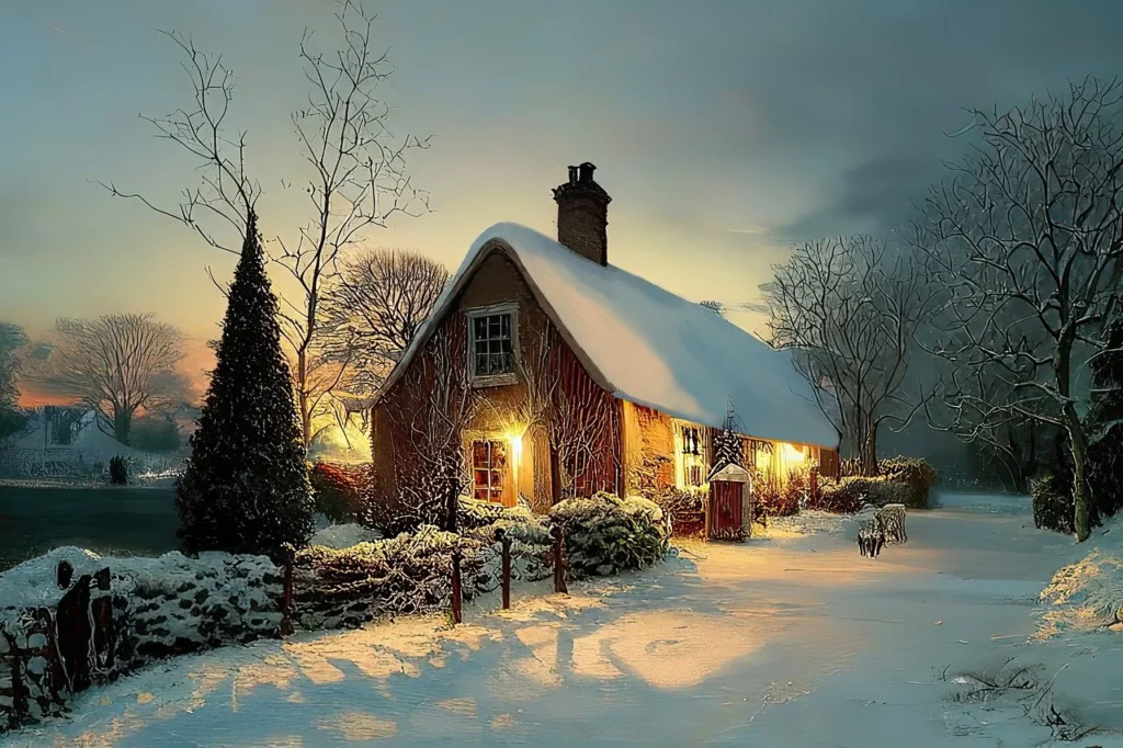 winter cottage